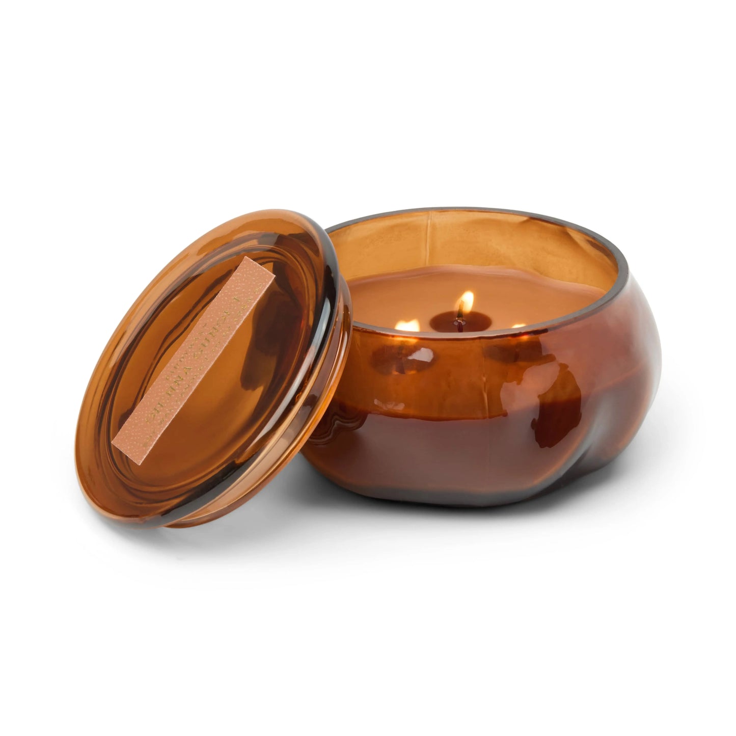 Basalt 10 oz Candle - Sienna Sunset on white background. 