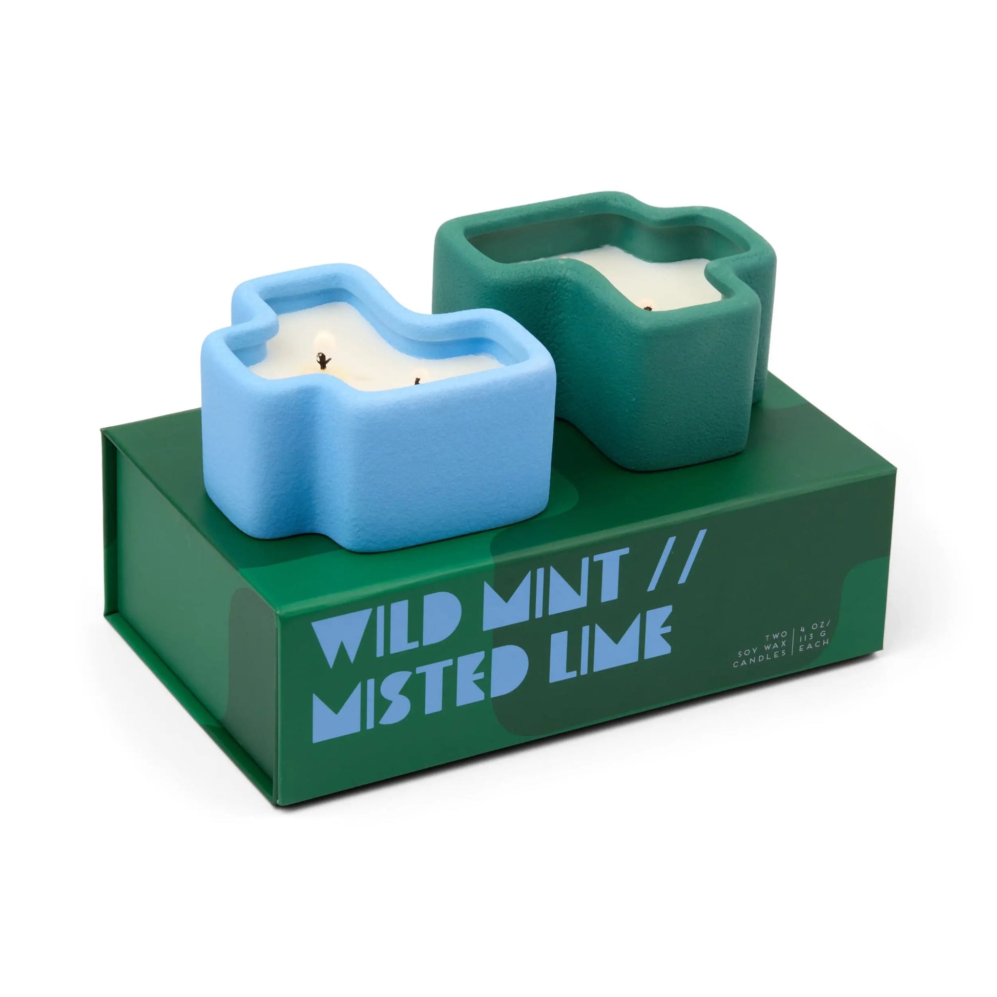 Wild Mint & Misted Lime - 4 oz Candle Boxed Set Paddywax