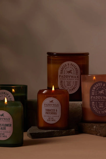 Tobacco + Patchouli - 12 oz Candle Paddywax
