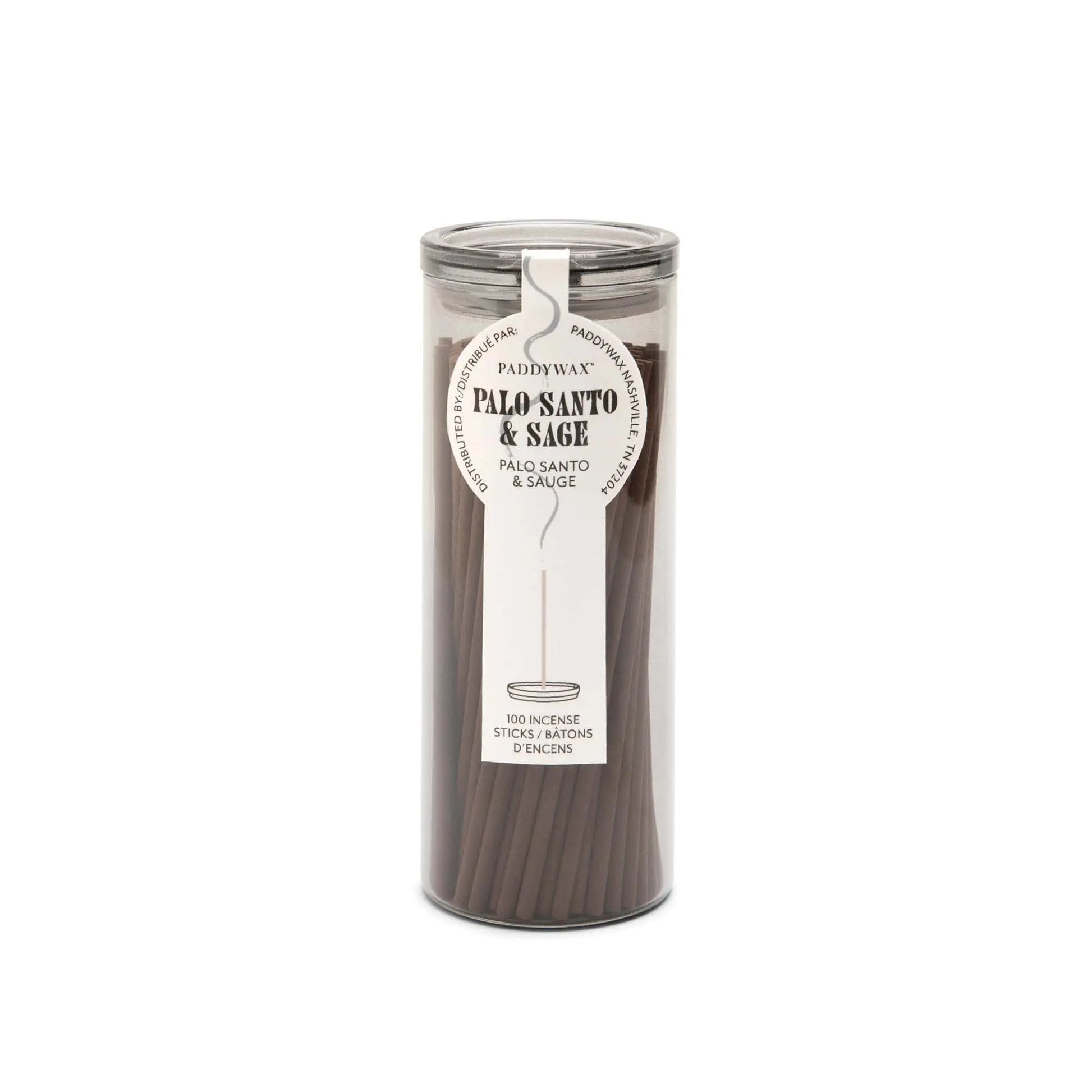 Palo Santo + Sage - Haze Incense: elevate your space with these stylish brown sticks, perfect for your incense collection or as a chic incense holder to enjoy flameless fragrance in any room.