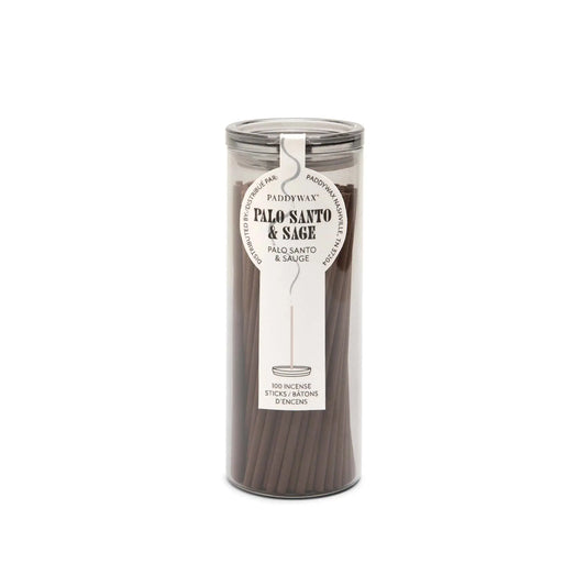 Palo Santo + Sage - Haze Incense: elevate your space with these stylish brown sticks, perfect for your incense collection or as a chic incense holder to enjoy flameless fragrance in any room.